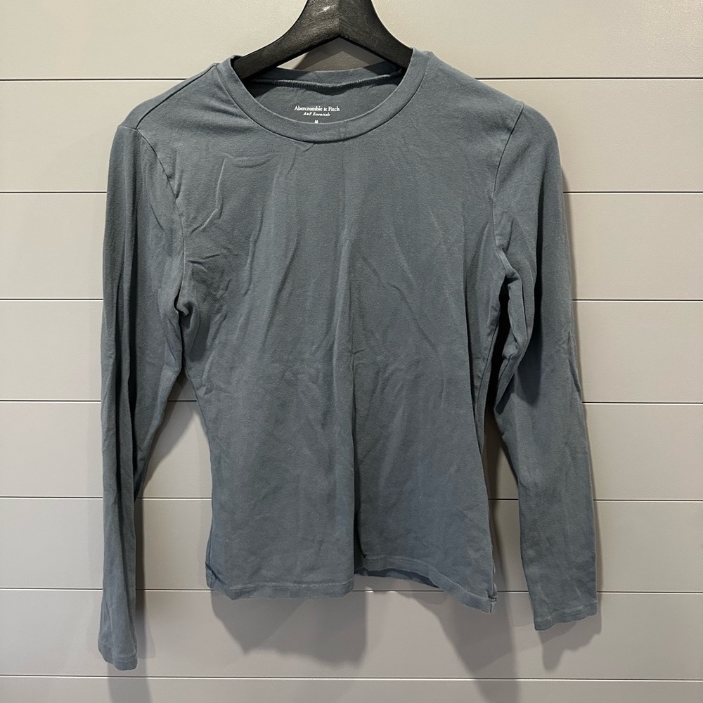 Abercrombie & Fitch Dark Grey A&F Essentials Long Sleeve